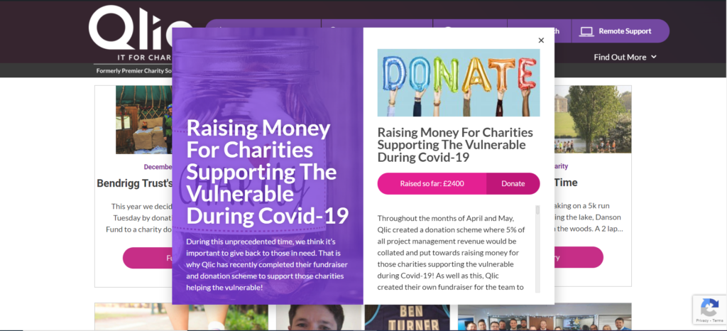charity challenges, covid-19 support